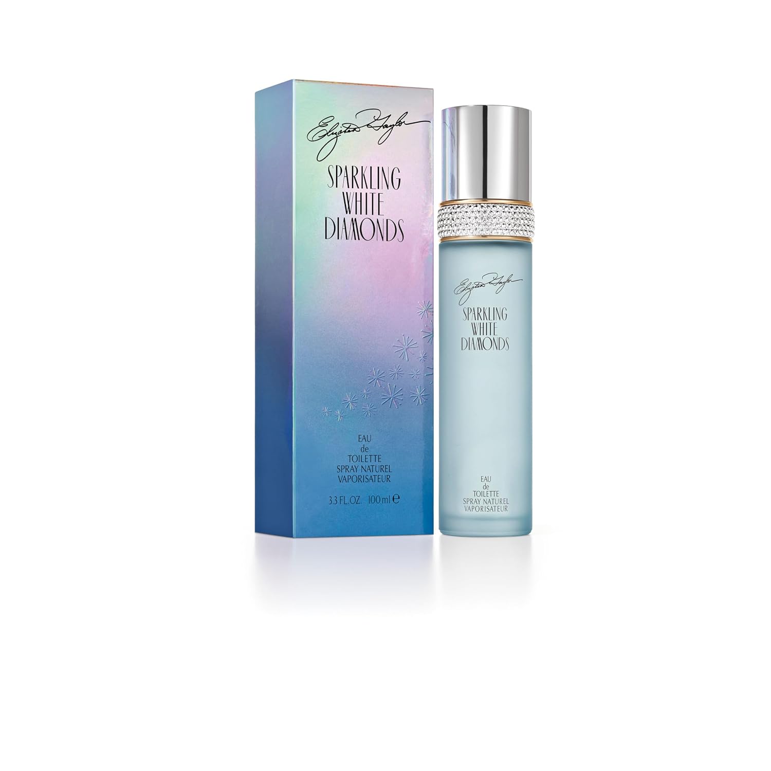 Elizabeth Taylor Women's Perfume, Sparkling White Diamonds, Eau De Toilette EDT Spray, 3.3 Fl Oz