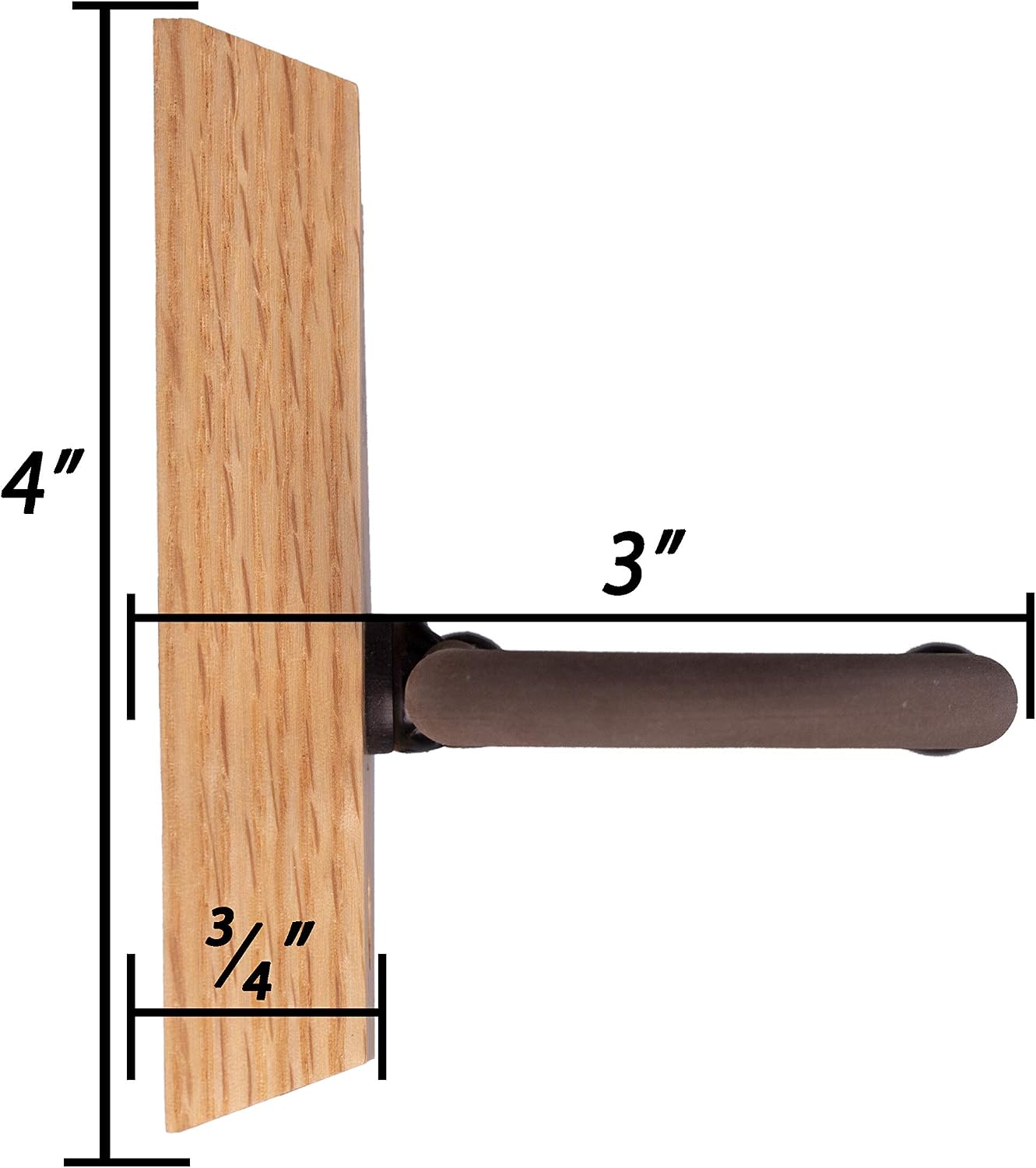 Dulcimer Hanger wall mount hanger by String Swing CC01D-O Solid Oak Hardwood Block