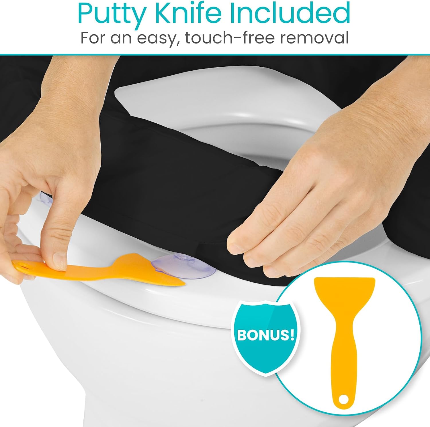 Vive Toilet Seat Cushion (Soft Cushioned Foam) - Easy Clean Soft Padded