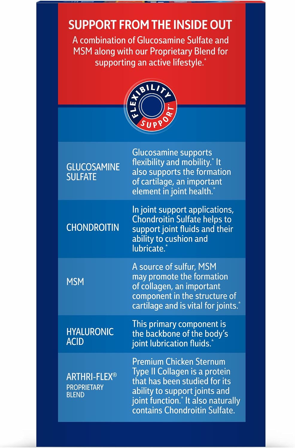 21st Century Arthri-Flex Advantage + D3 Joint Support Tablets, 120 Count