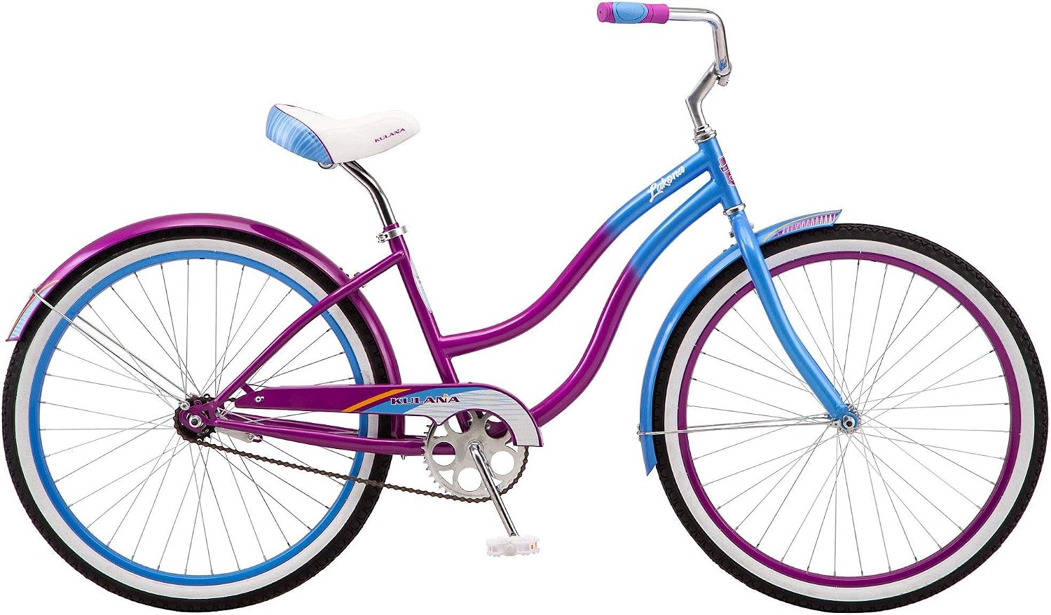 Kulana Lakona Shore, Tide or Wave Cruiser Bike, 20, 24 or 26 Inch Bike for Adults and Youth, 7 or Single Speed Beach Cruiser Bicycle