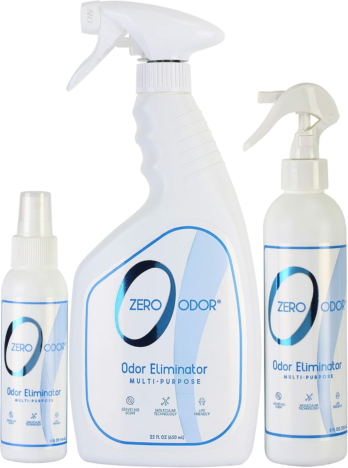 Zero Odor - Multi-Purpose Strong Odor Eliminator for Home, Office, Car, Bathroom, Hotel, Room Deodorizer, and Odor Neutralizer, 16oz