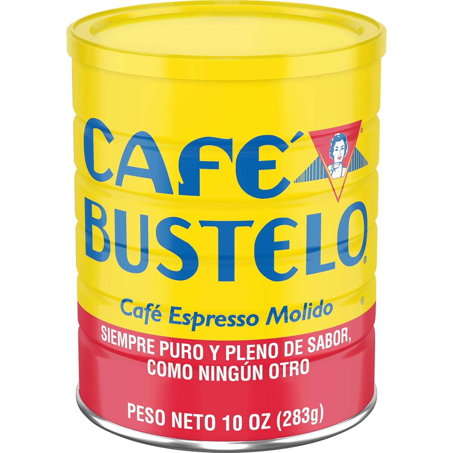 Café Bustelo, Espresso Style Dark Roast Ground Coffee, 10 oz. Can | Packaging May Vary