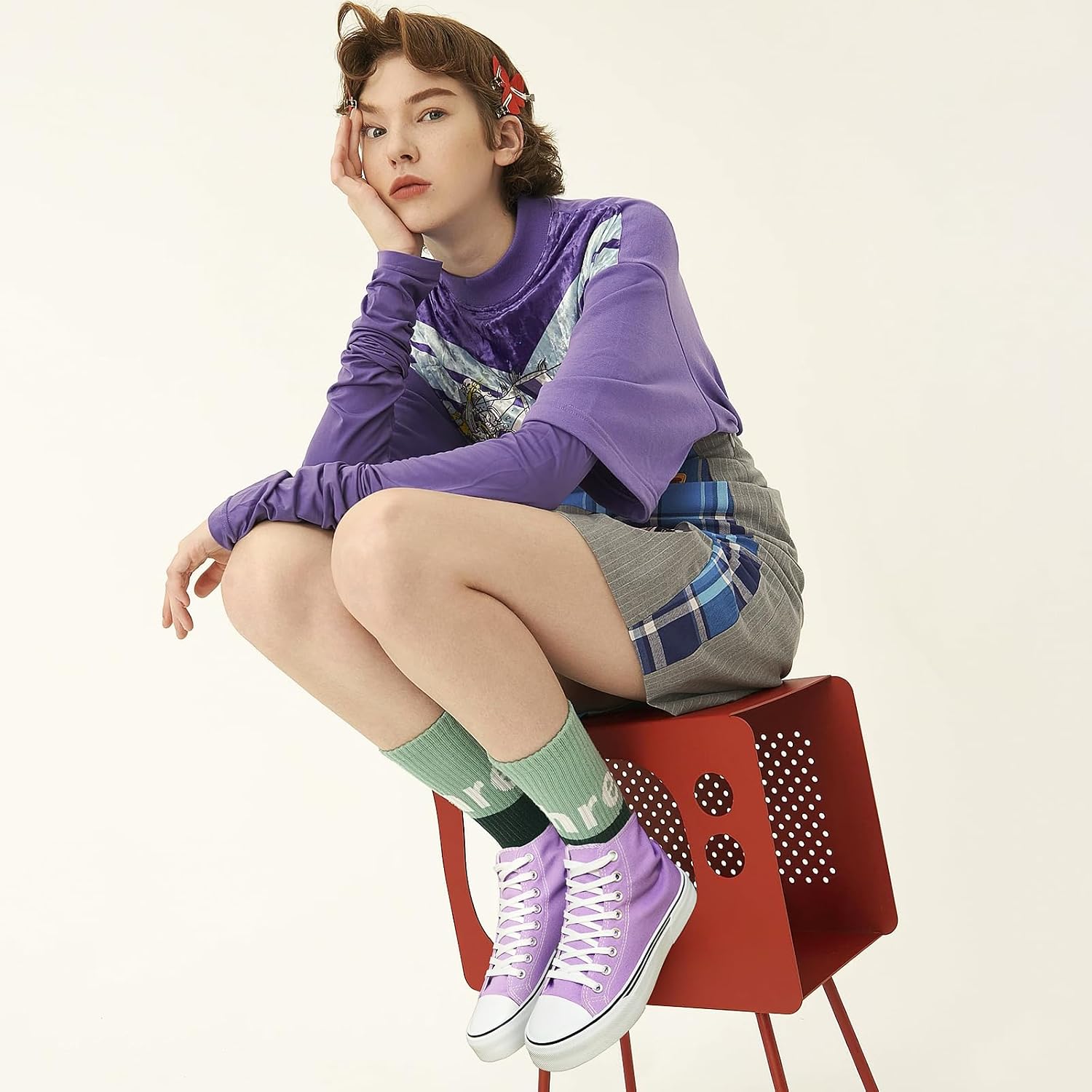 hash bubbie High Top Canvas Sneakers Fashion Walking Shoes