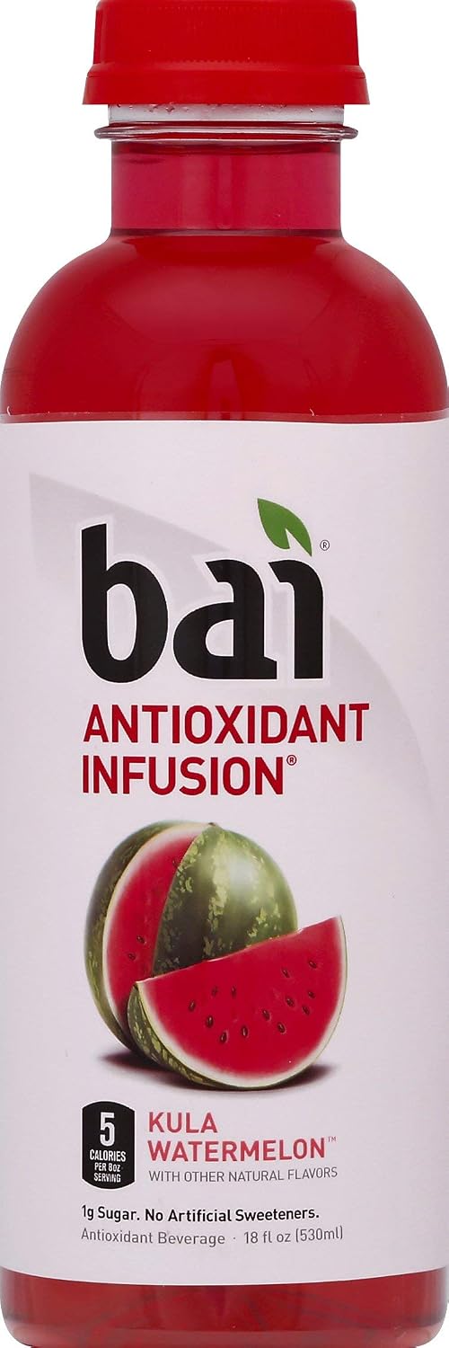 Bai Coconut Flavored Water Puna Coconut Pineapple, Antioxidant Infused, Coconut Pineapple Flavored Water Drink, 18 Fluid Ounce Bottles, 6 Count