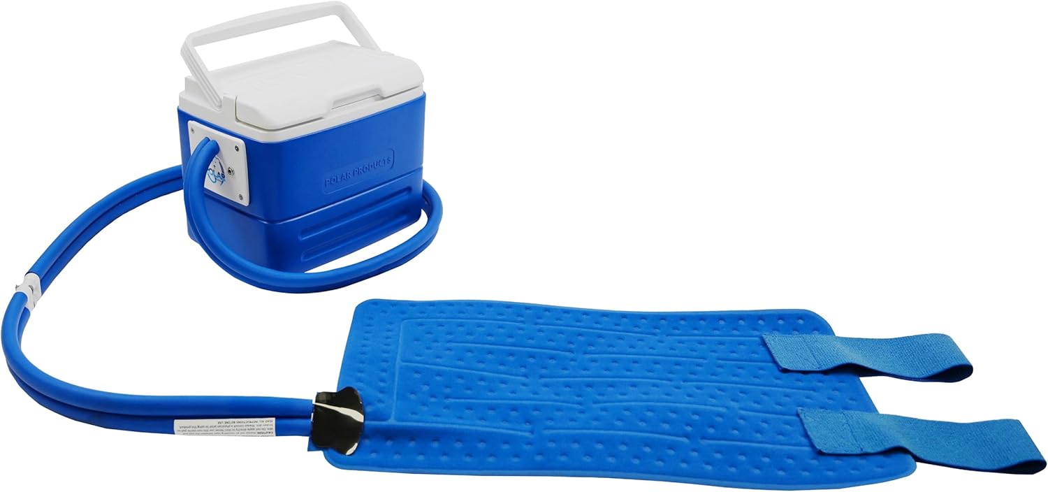 Polar Active Ice 3.0 | 9 QT Cold Therapy Ice Machine| Programmable Timer | 6 in 1 Universal Pad | Cryotherapy Pain Relief System | Ace Bandage Style Compression