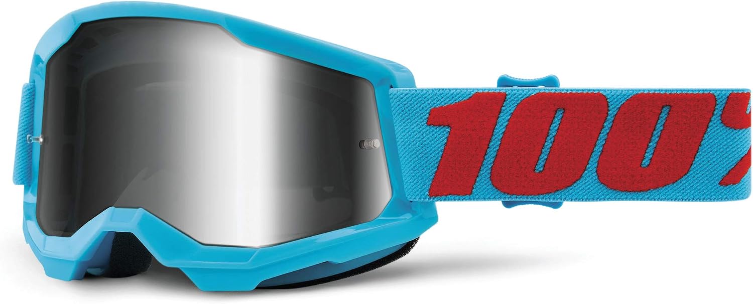 100% STRATA 2 Goggles - Sports Goggles for Motocross & Mountain Biking - Eyewear for Bike Riders - Motocross Eyewear for Men
