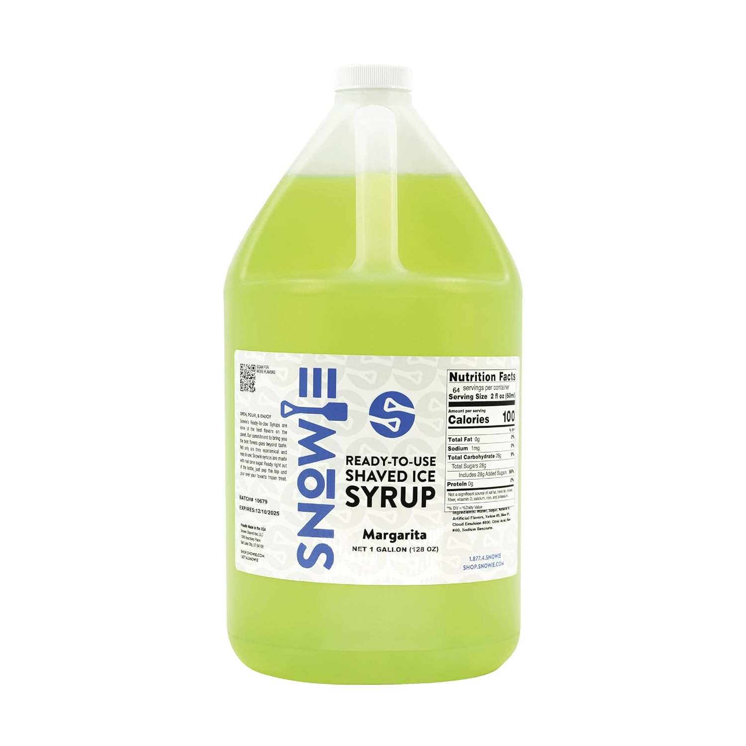SNOWIE Ready to Use Shaved Ice Snow Cone Syrup - Gallon (Cotton Candy Pink)