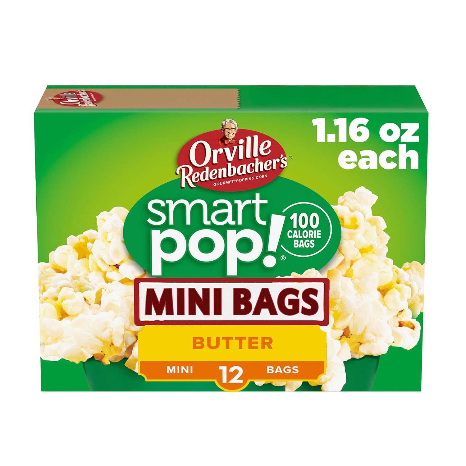 Orville Redenbacher’s Popcorn, SmartPop! Butter Flavor, 1.6 oz., 12-ct