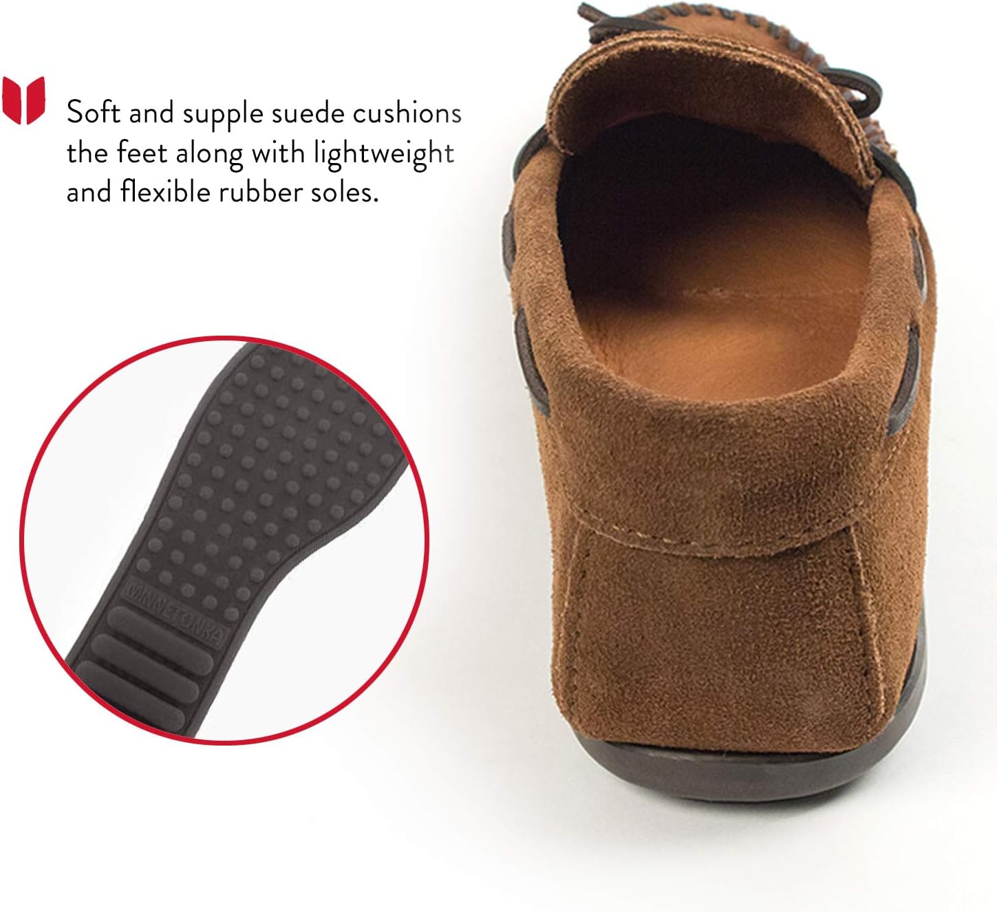 Minnetonka Men's Nub Sole Moccasin