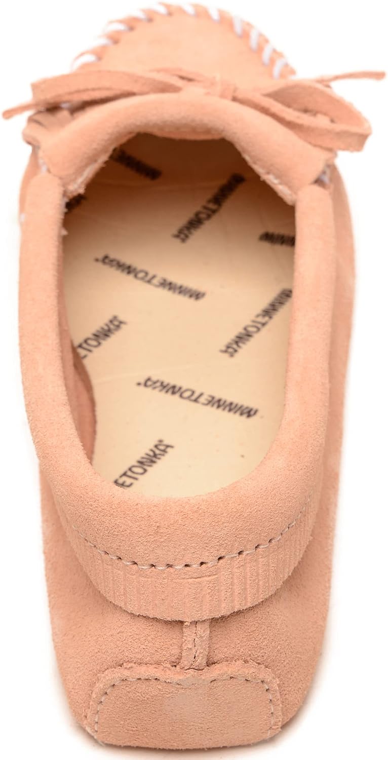 Minnetonka Women's Kilty Suede Hardsole Moccasin
