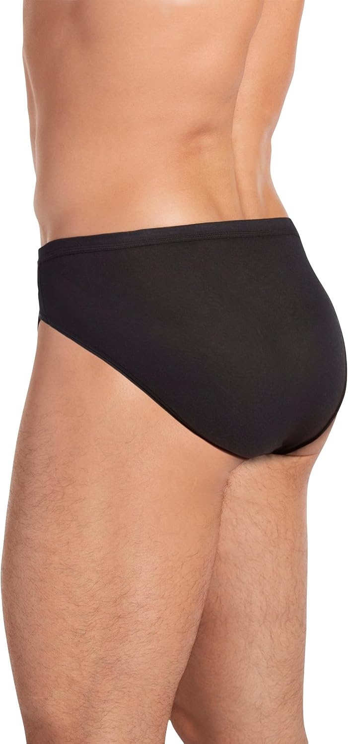 Jockey Men's Underwear Elance Bikini - 6 Pack, Black, M