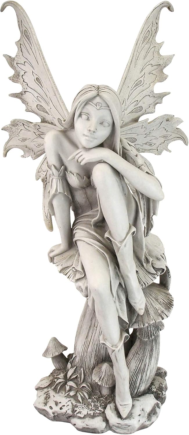 Design Toscano Fairy of Hopes and Dreams Garden Statue by Artist Cecelia 11"Wx11"Dx22"