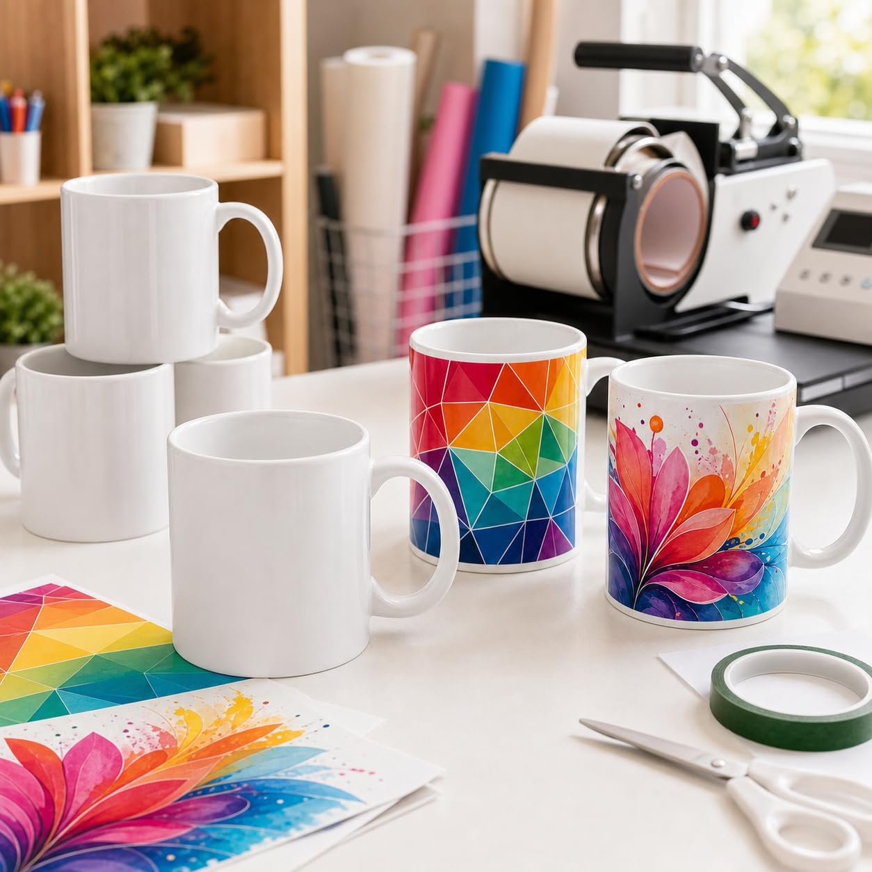 36 Pack Sublimation Mugs 11oz White Blank Ceramic Coffee Mugs with Individual White Boxes, AAA Grade with Premium Coating for Heat Press DIY