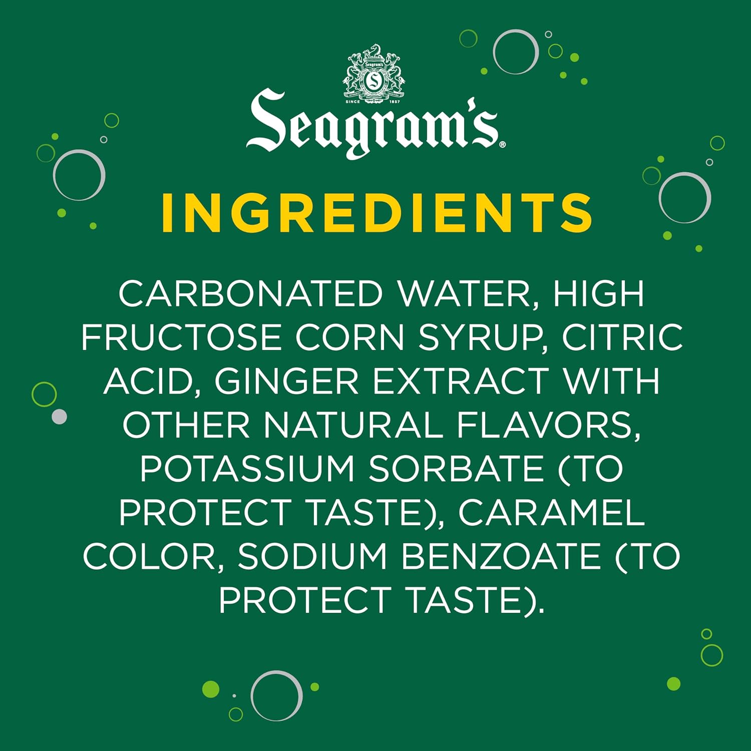 Seagram's Ginger Ale, 12 fl oz, 12 Pack