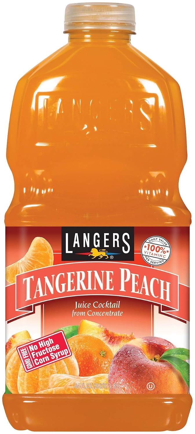 Langers Juice Cocktail, Pineapple Orange Guava, 15.2 Fl Oz (Pack of 12)