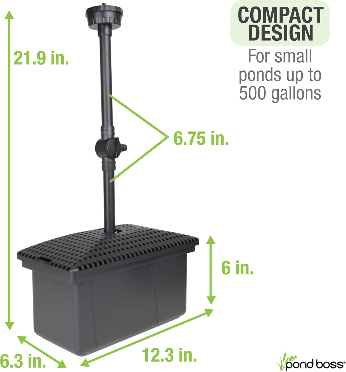 pond boss Medium Filter Kit with Pump for Ponds and Water Features