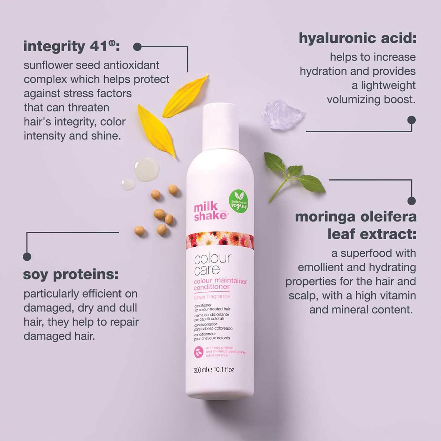milk_shake Color Maintainer Conditioner | Paraben-free Conditioner for Color-Treated Hair | With Milk Proteins and Sunflower Seed Extract to Hydrate, Protect, and Support Shine