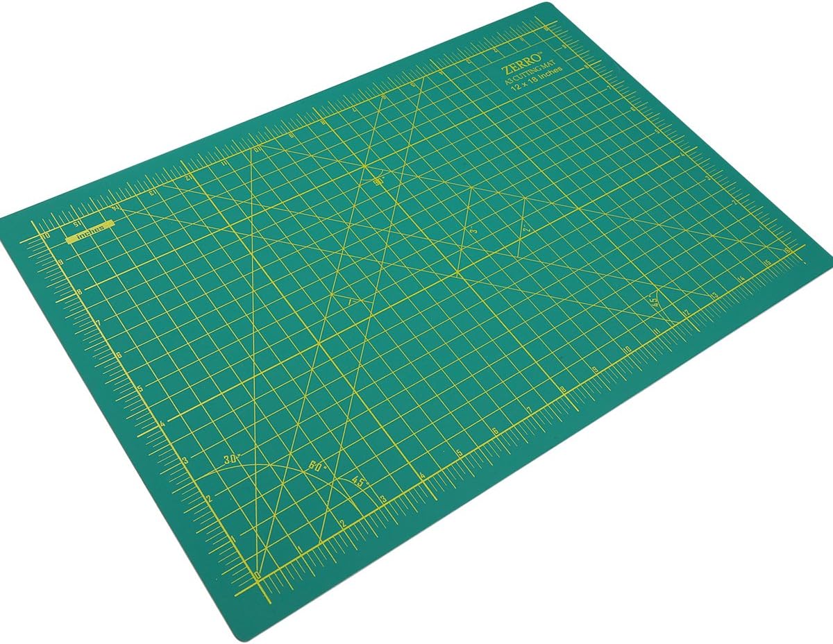 ZERRO Self Healing Cutting Mat 24" x 36", Double Sided & Non-Slip | Professional 5-Ply Rotary Mat for Scrapbooking, Fabric, Quilting, Sewing, Crafts (A1)