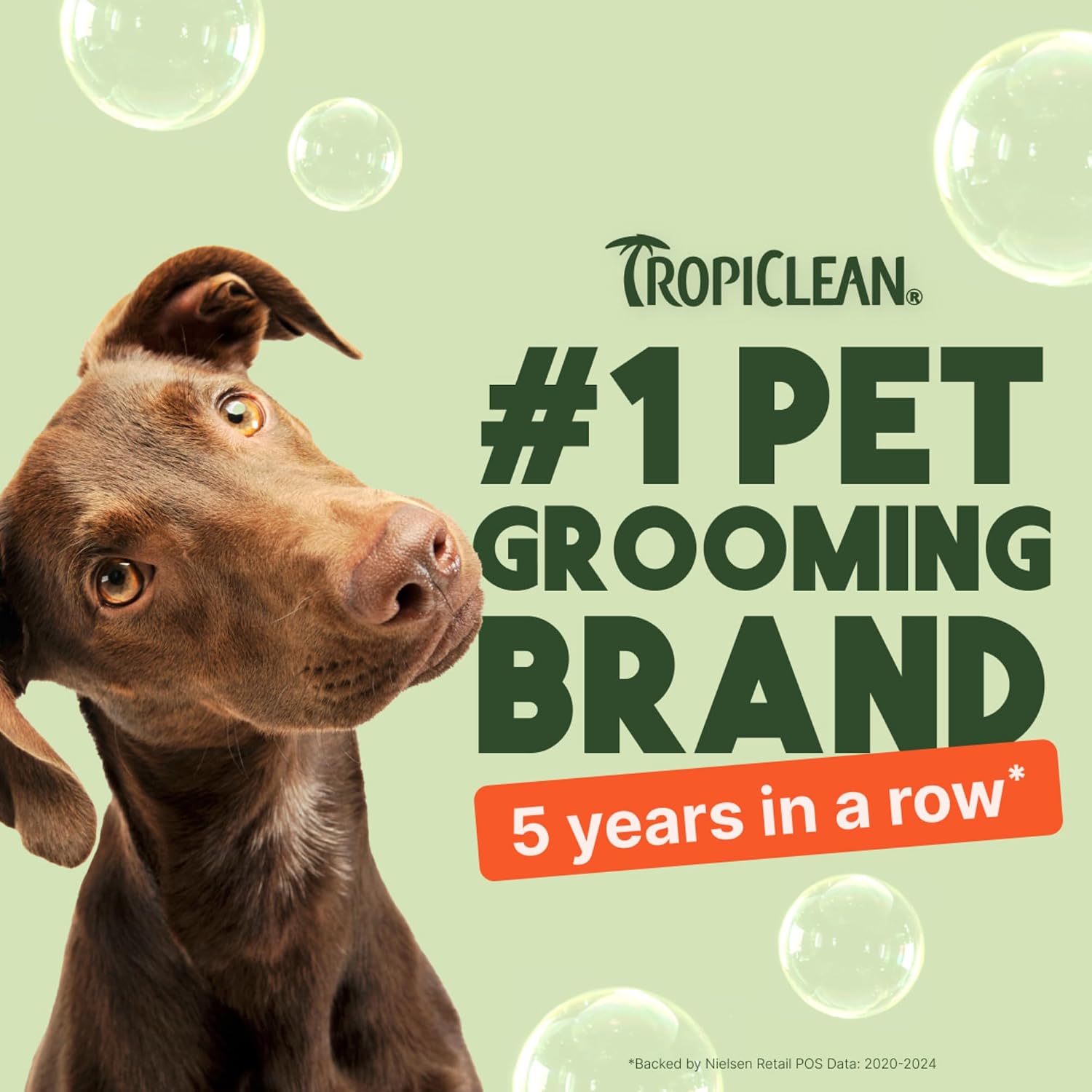 TropiClean Deodorizing Dog Shampoo, Berry & Coconut Scent, 2.5 Gallon