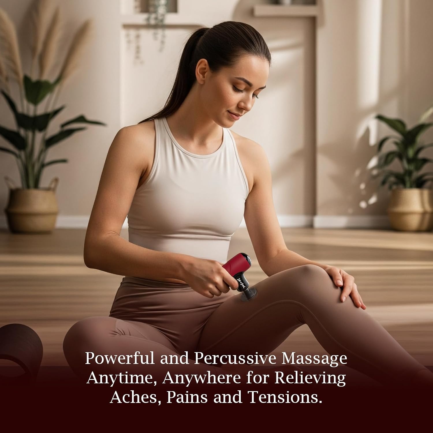 BOB AND BRAD Q2 Mini Massage Gun, Pocket-Sized Deep Tissue Massager Gun, Portable Percussion Muscle Massager Gun