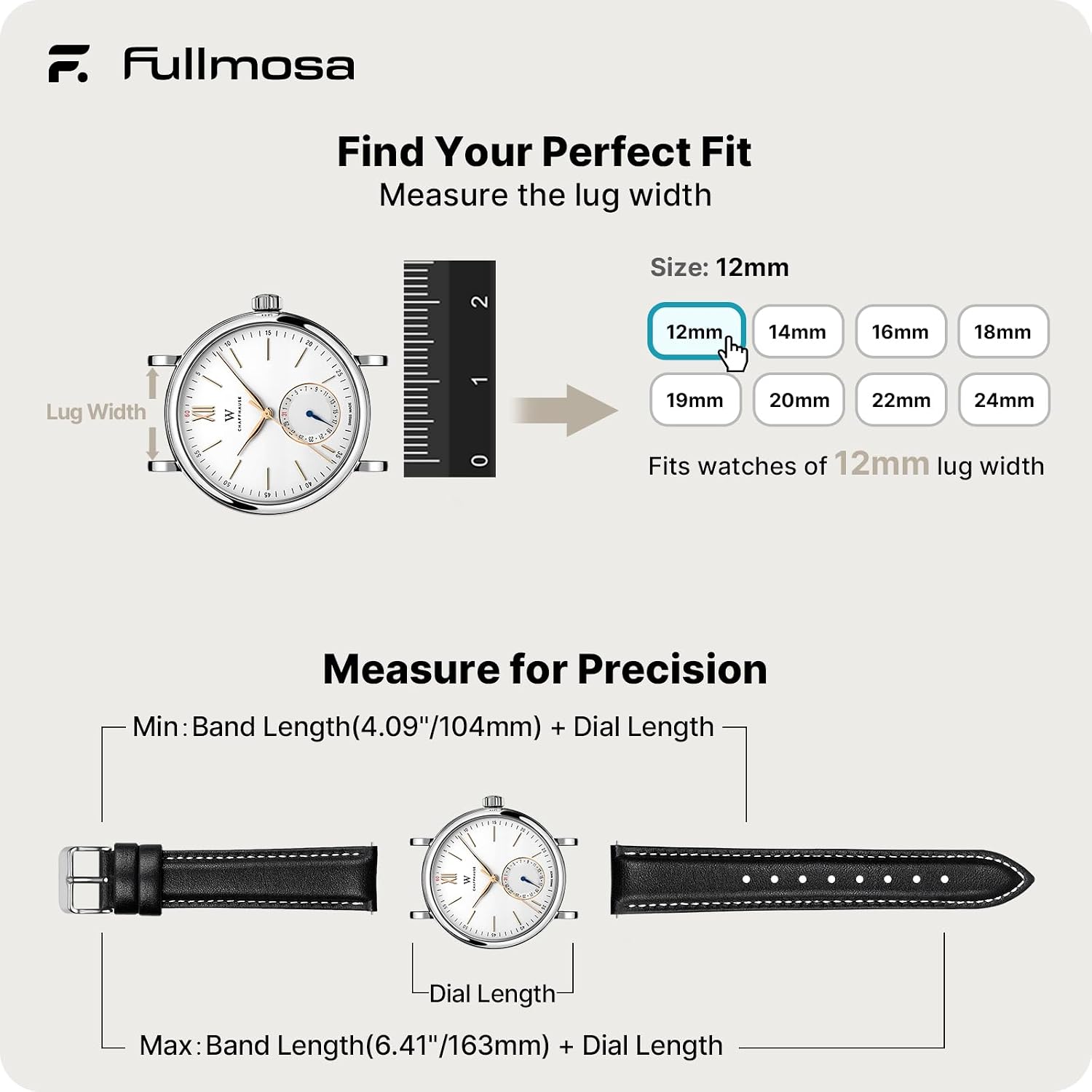 Fullmosa 22mm Quick Release Leather Watch Band for Garmin Samsung Galaxy | Strap for Garmin Vivoactive 4 45mm,Garmin Venu 4(45mm)/Venu 3/Venu 2,Samsung Galaxy Women Men, Red&Silver Buckle