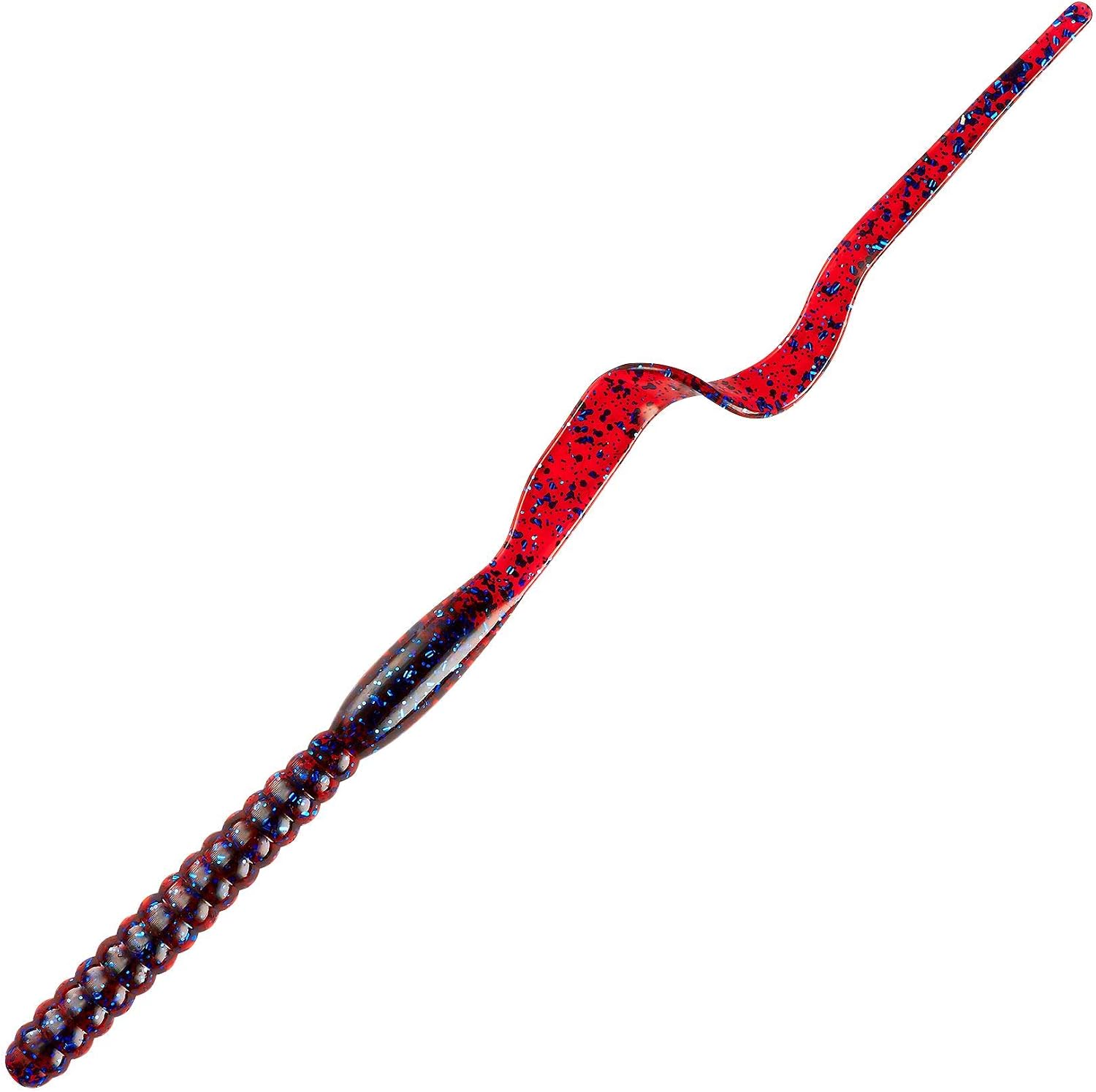YUM Ribbontail Worm Curly-Tail Swim-Bait Bass Fishing Lure