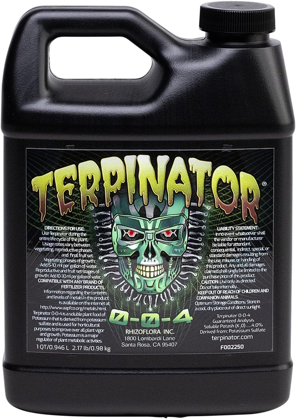 Liquid Nutrients, For Use in Hydroponics and Soil, 1 qt.