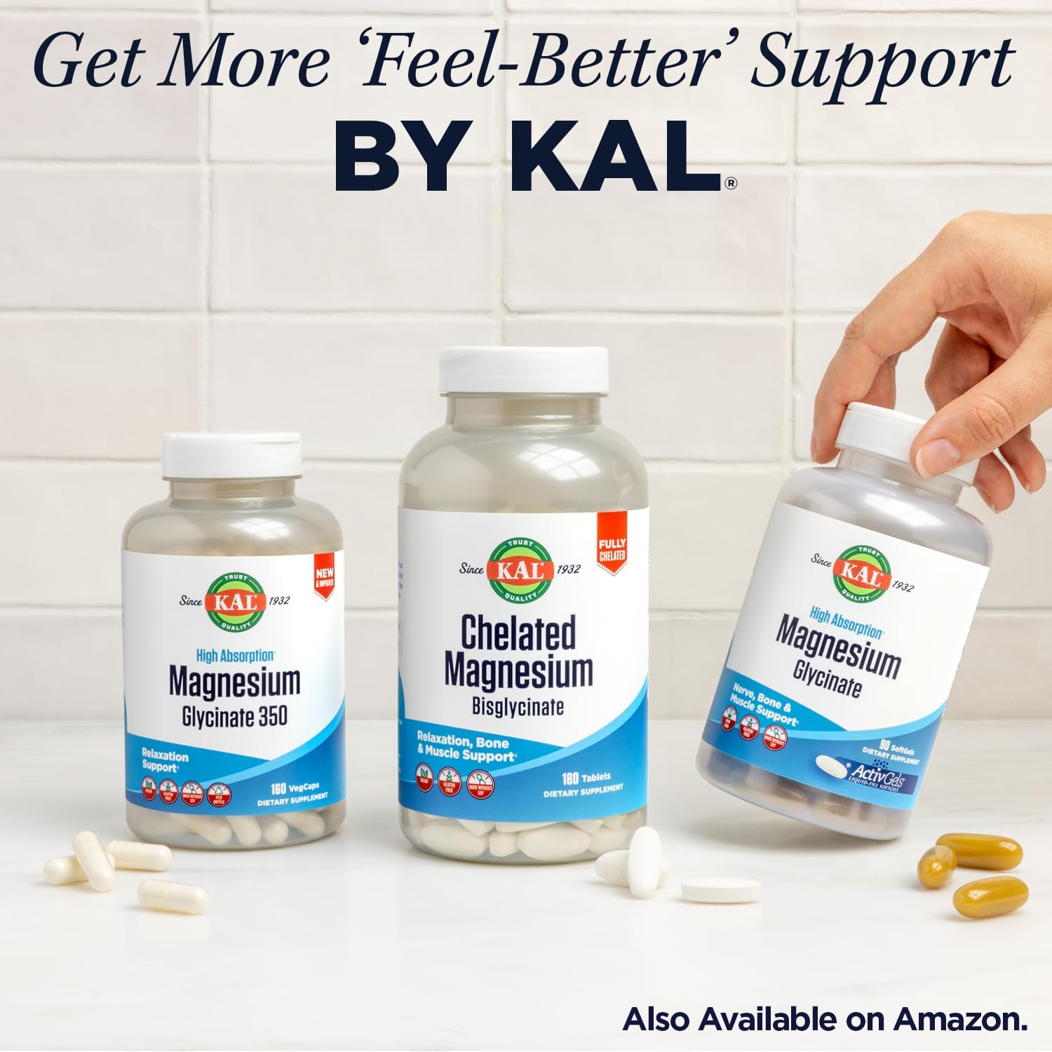 KAL Glucosamine Chondroitin MSM, Joint Support Supplement for Women and Men, 1500mg Glucosamine Sulfate, 1200mg Chondroitin, MSM, Rapid Disintegration, 60-Day Guarantee, 30 Servings, 90 Tablets