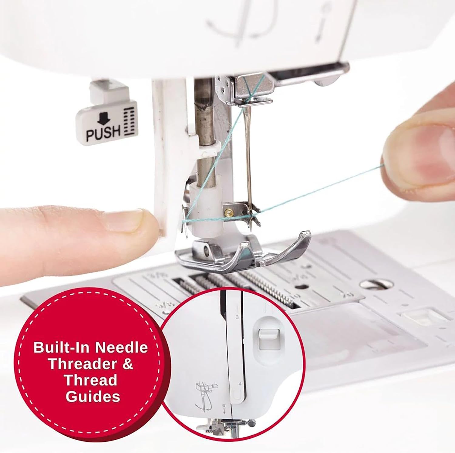 SINGER Fashion Mate™ 3342 Lightweight & Portable Sewing Machine with Accessory Kit | 32 Built-In Stitches, Free Arm, Full Metal frame