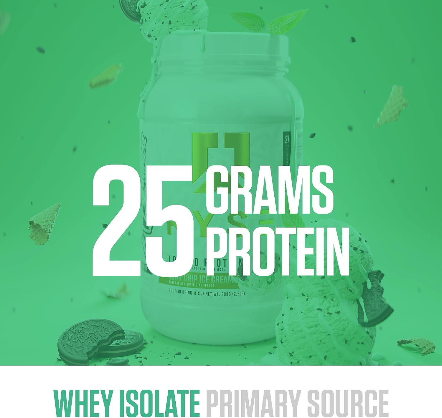 RYSE Loaded Protein Powder - Peanut Butter Cup - 25g Whey Protein Isolate & Concentrate with Prebiotic Fiber & MCTs - Low Carb, Low Sugar