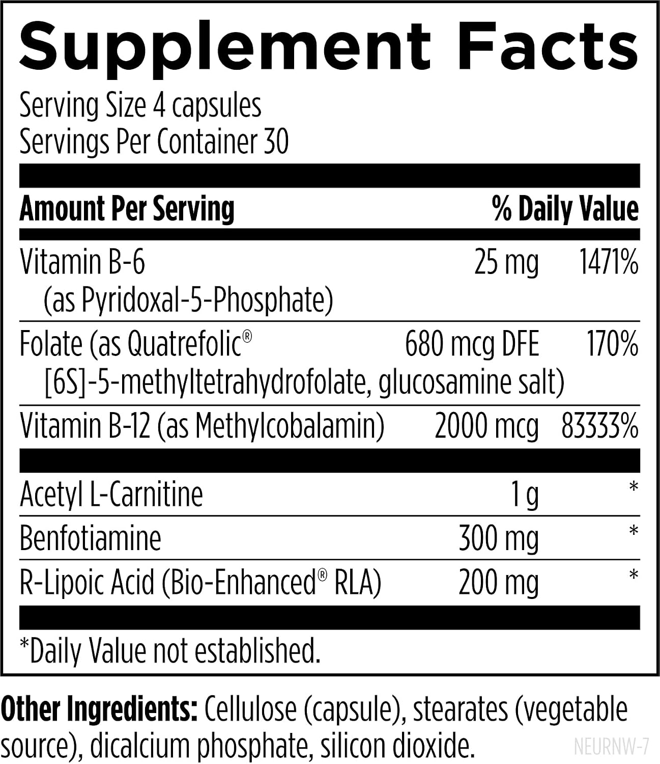 Designs for Health NeuroRenew - 5-MTHF with Vitamin B6 (p-5p), Methyl B12, Acetyl L-Carnitine