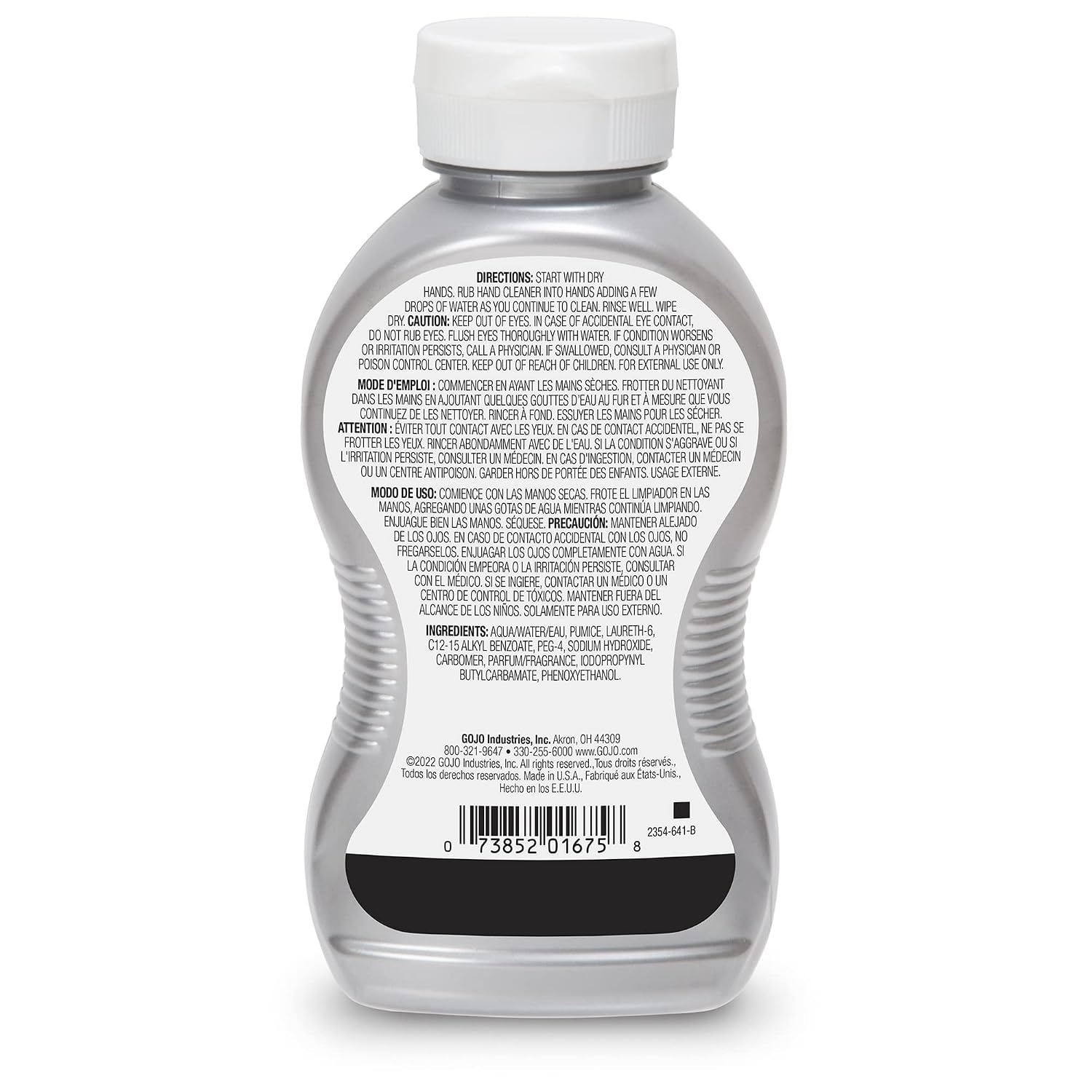 GOJO Cherry Gel Pumice Hand Cleaner, Cherry Scent, 10 Oz Bottle