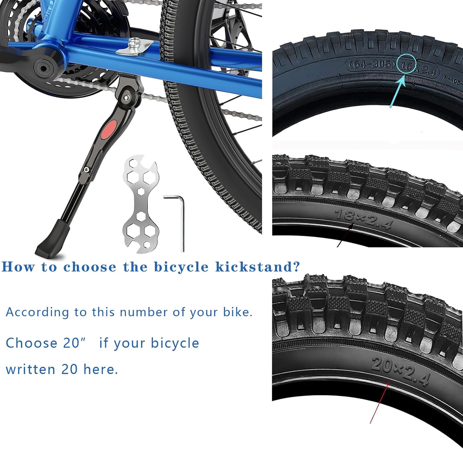 VECKUSON Kickstand for Kids Bike
