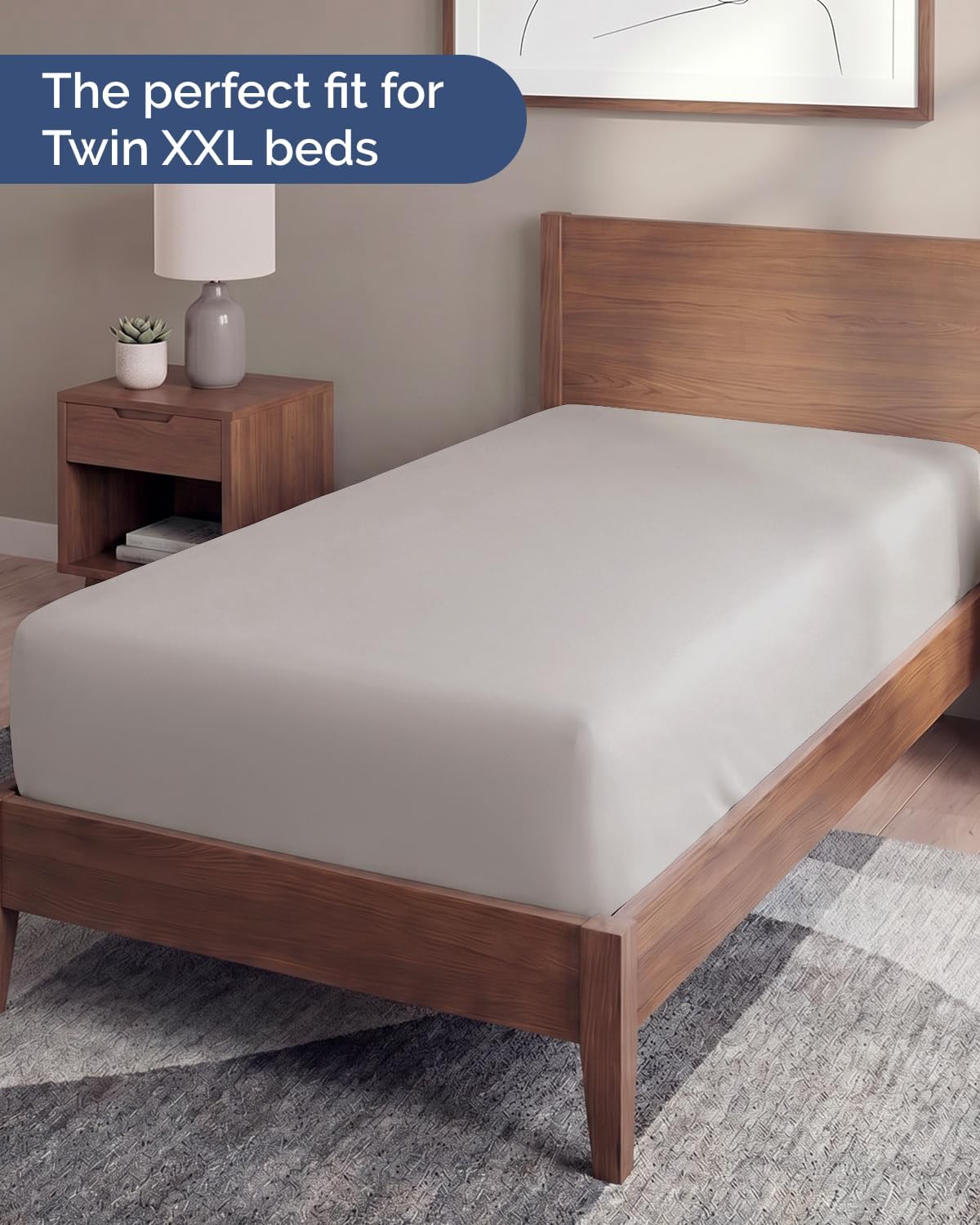 Fitted Hospital Bed Sheet - Hospital Bed Sheets for Home Use - Dark Grey | Ultra-Soft Brushed Microfiber Bedding with 16 Inch Deep Pockets, Extra Long 36 x 84 Fit, Breathable, Cooling and Wrinkle Free