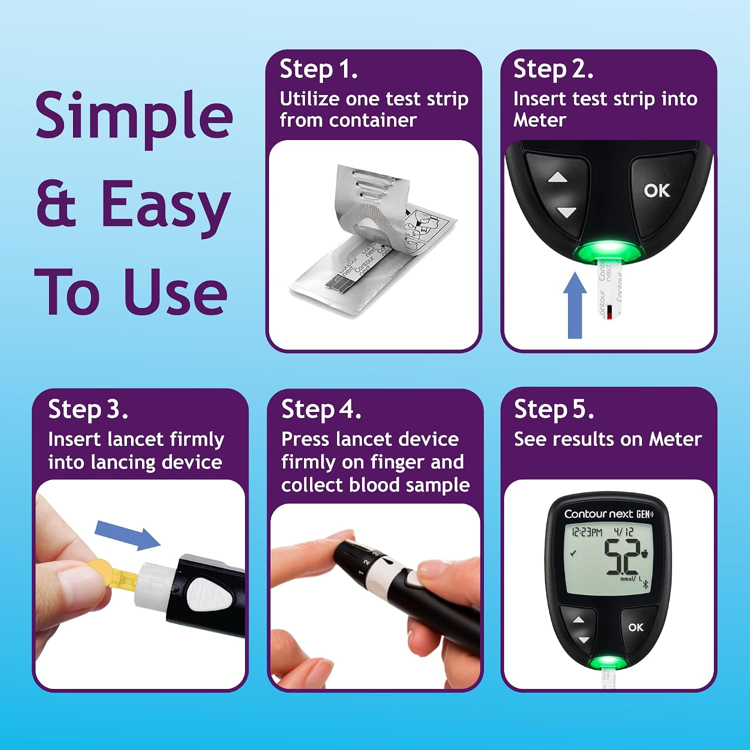 Ascensia CONTOUR NEXT Blood Glucose Diabetes Test Strips, 35 Count