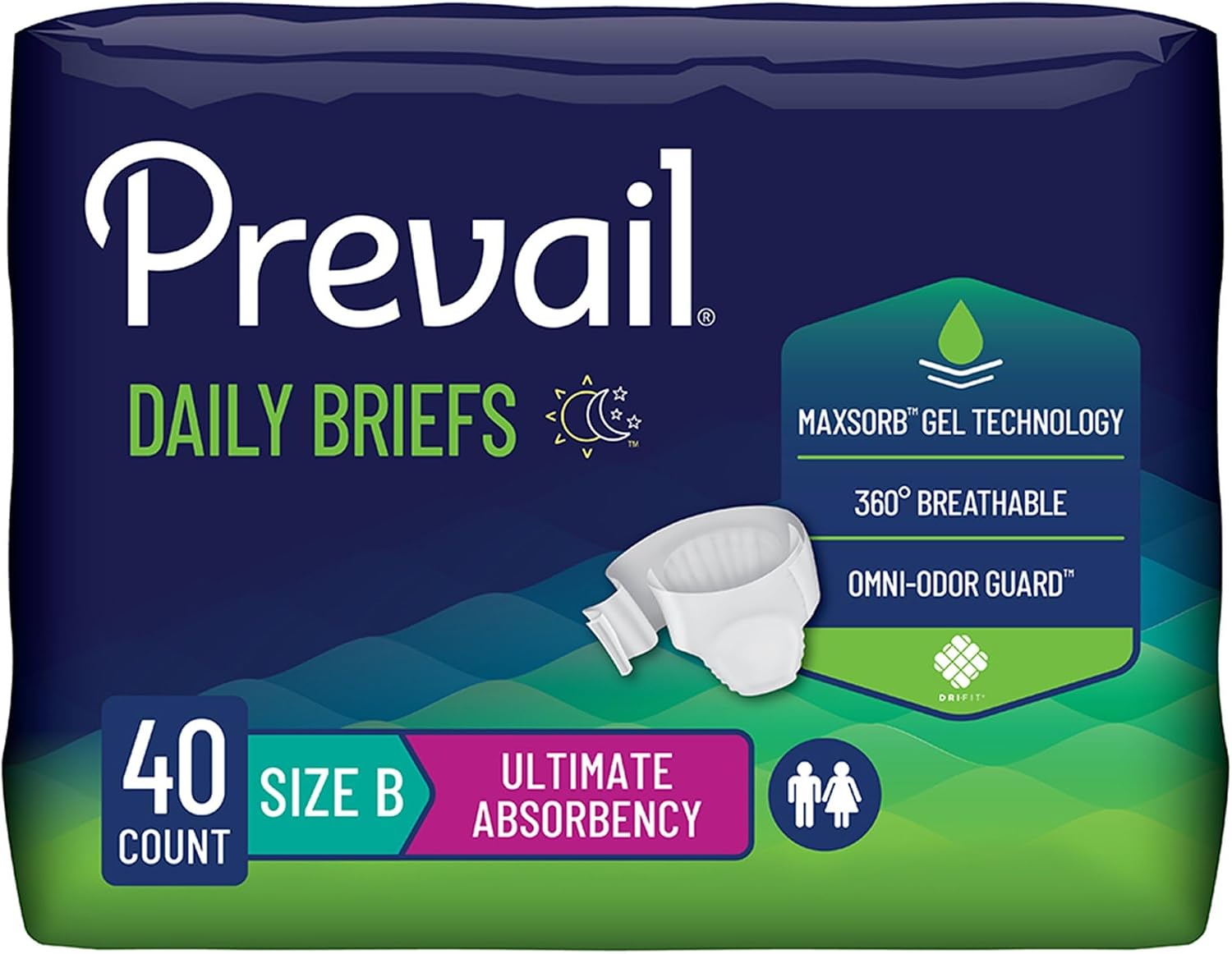 Prevail Incontinence_Protector, Size A (48 Count) | Disposable, Incontinence, Ultimate Absorbency, Size A