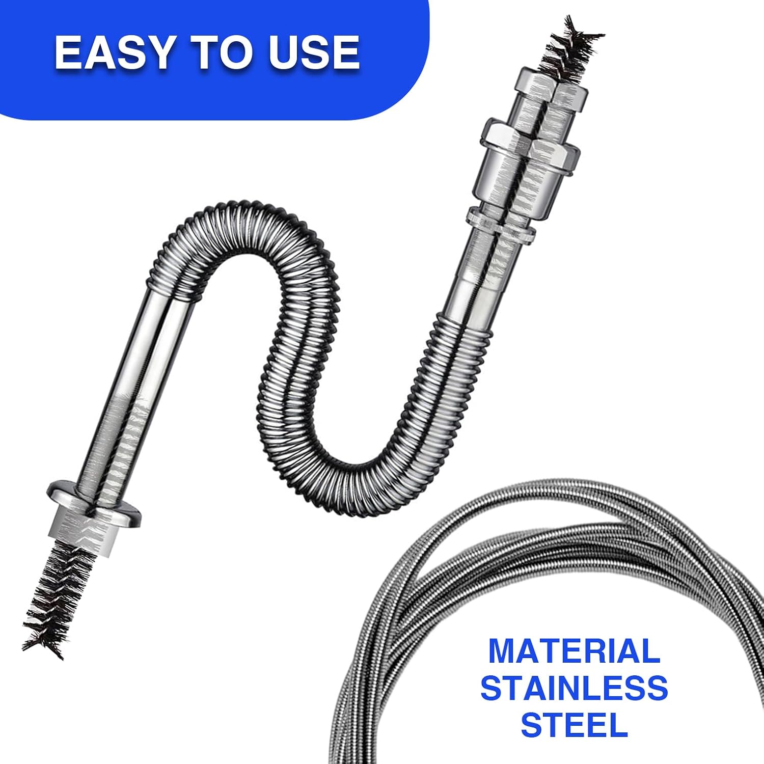 Universal CPAP Hose Cleaning Brush for 7 Feet Tubing Suitable for All CPAP Hoses and Masks CPAP Hose Cleaning Brush Kit Compatible with
