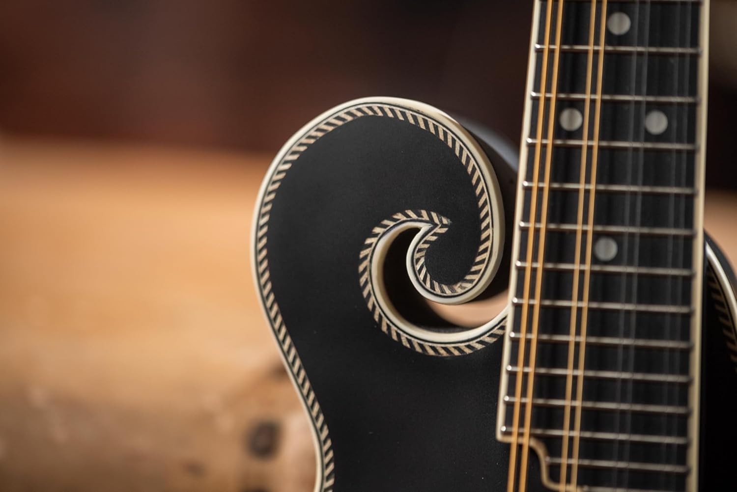 Washburn M3SEBRK F-Style Mandolin Brown Burst | Spruce top; Maple back and sides