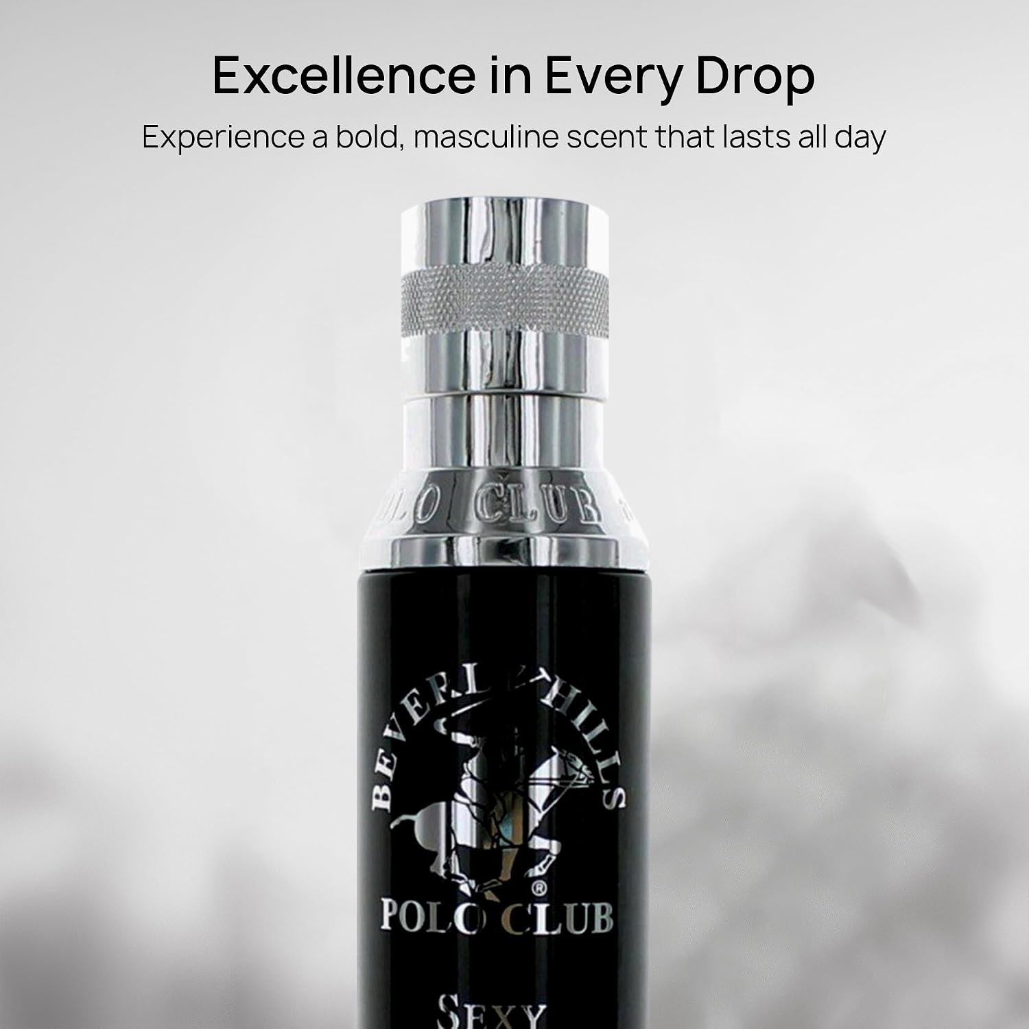 Beverly Hills Polo Club Body Spray for Men - BHPC Blaze - Fresh, Earthy with Notes of Cedar & Basil - Long Lasting Body Mist Cologne Scent - Ideal Gift for Him, 6oz