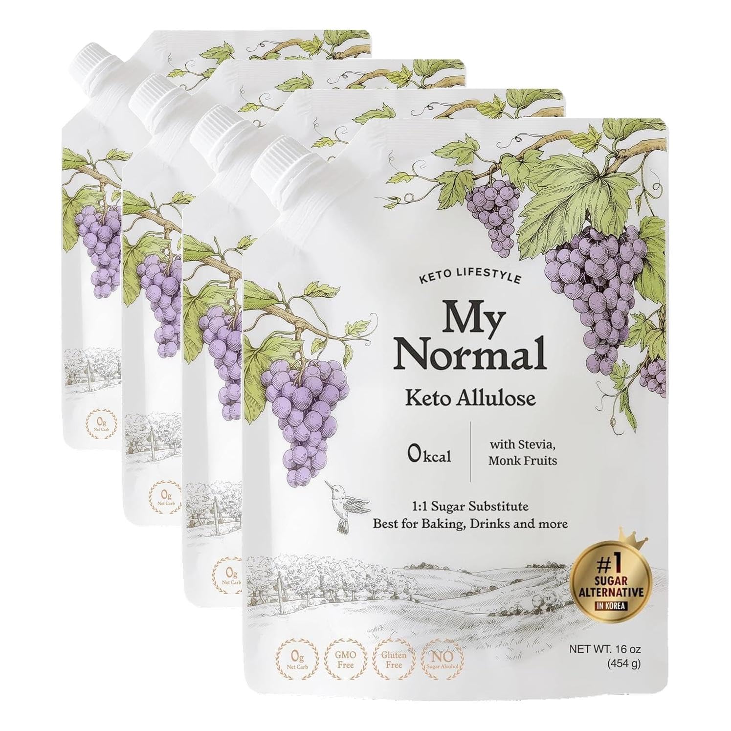 My Normal Keto Allulose Syrup - 1:1 Sugar Substitute, Zero Calorie 17.10 oz