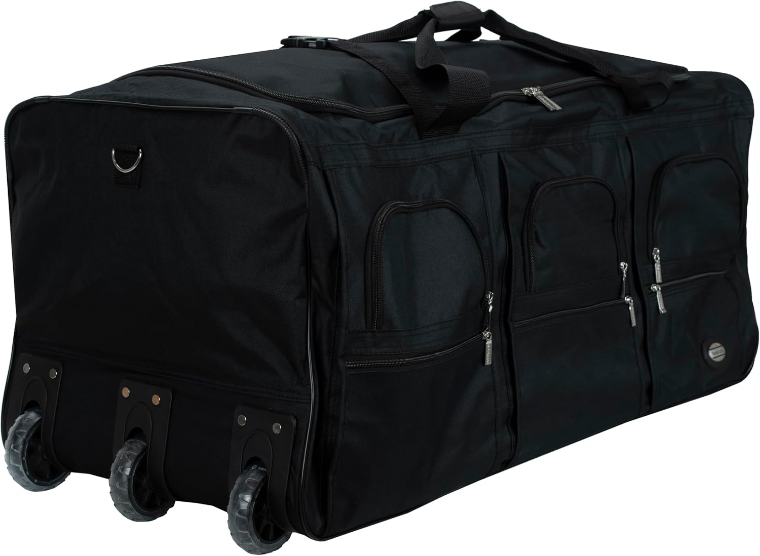 Rockland Rolling Duffel Bag, Black, 22"