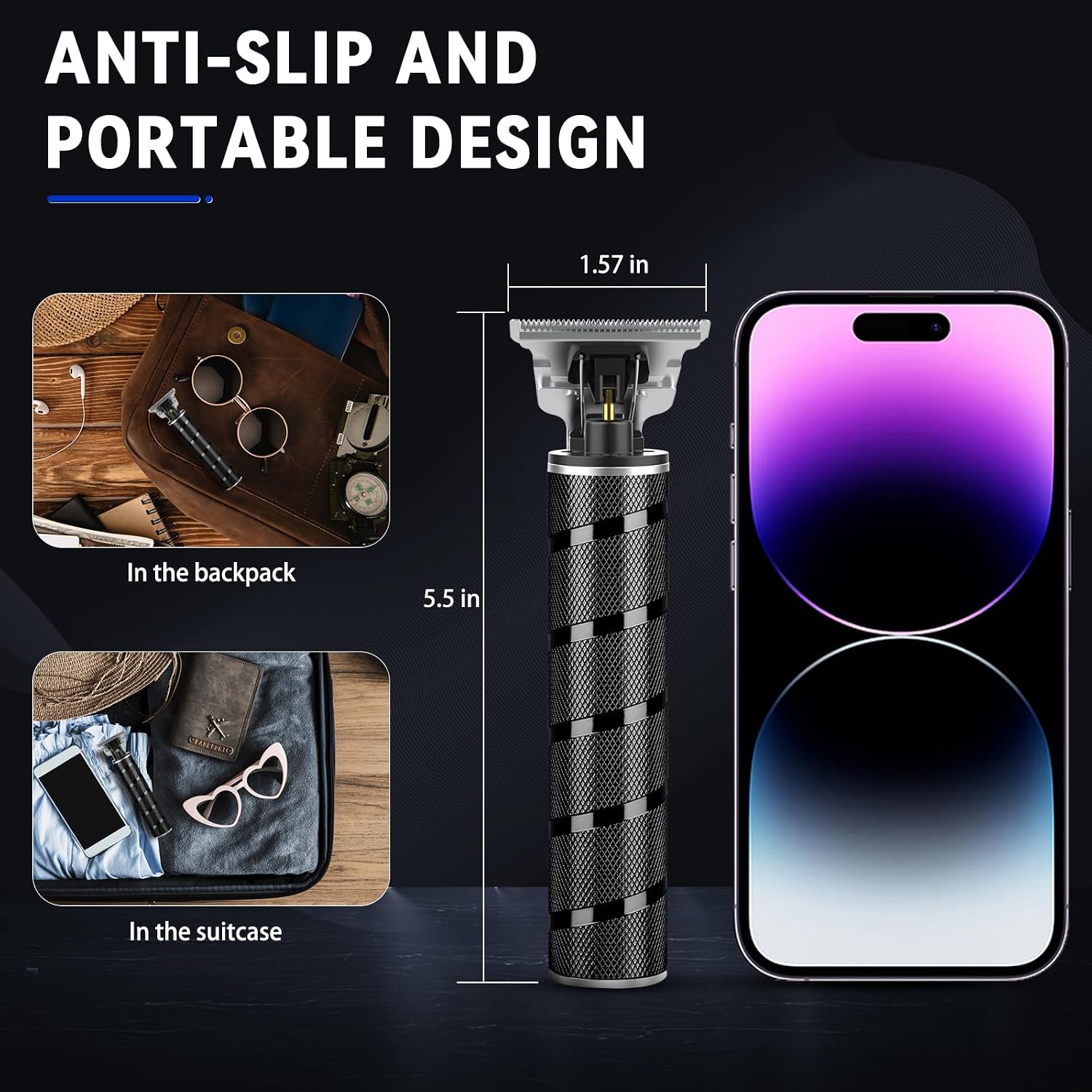 Ufree Beard Trimmer for Men, T-Blade Hair Trimmer, Zero Gap Edger Clippers