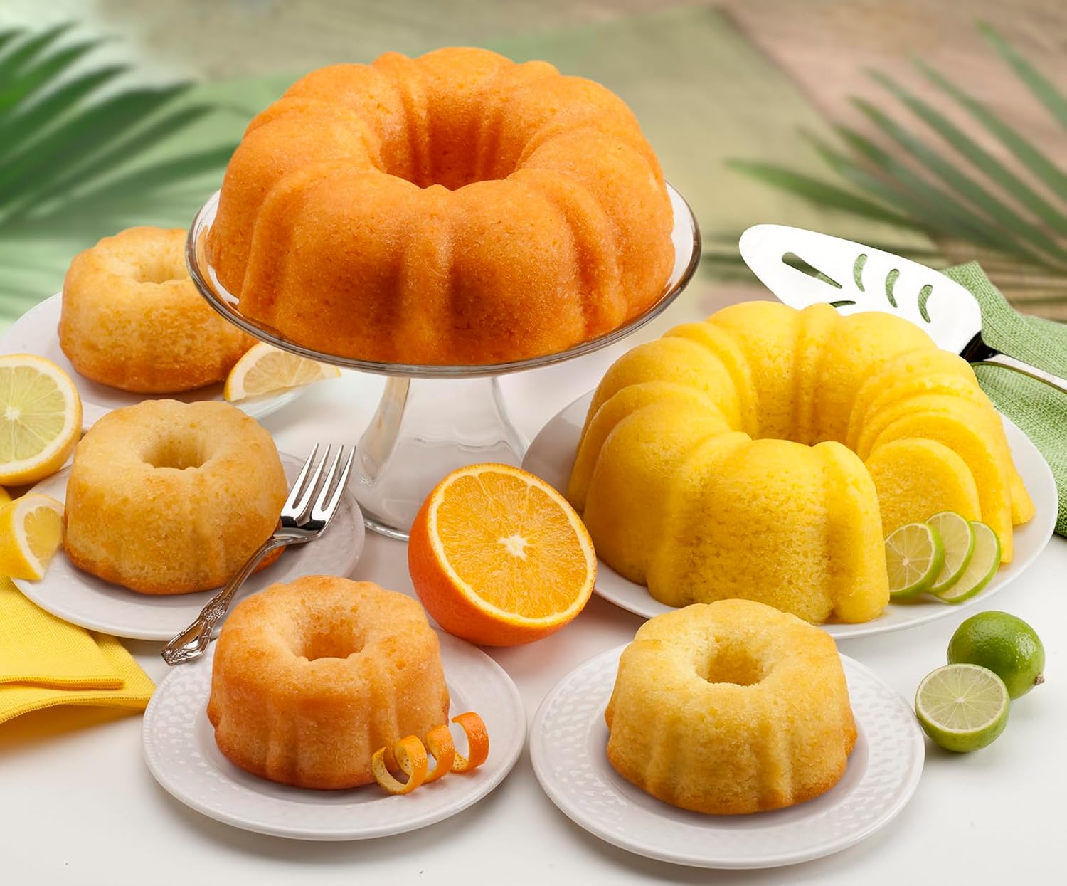 Dockside Market Tropical Mini Sampler Cakes - All natural- Fruit Cakes Combo perfect for Birthday, Gift Basket