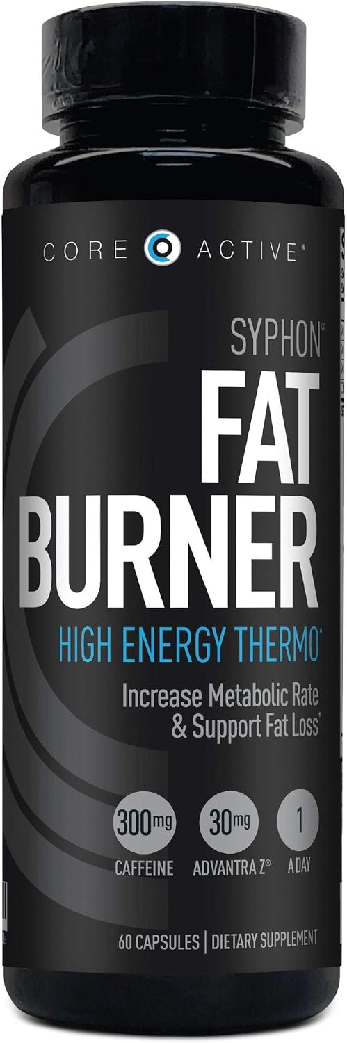 (CORE)ACTIVE Syphon Thermogenic Fat Burner for Men - 60 Capsules | Keto Pills, Advantra Z, Energy Support, Focus Support, Appetite Control