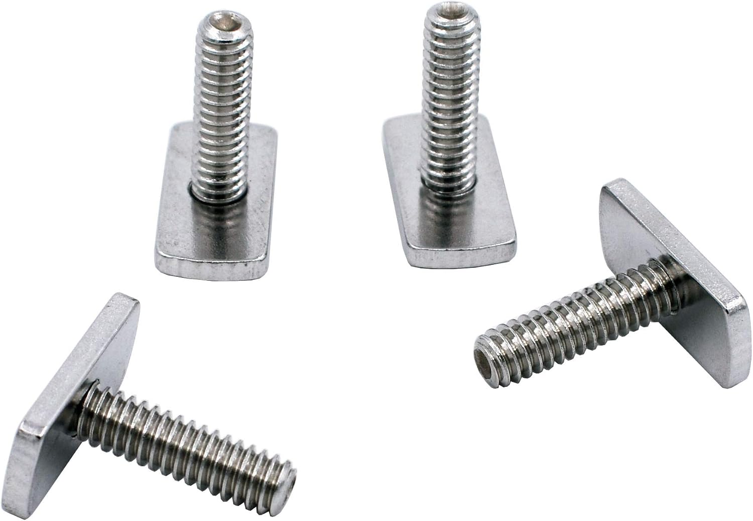 YYST 1/4 Inch - 20 Threads Kayak Rail/Track Screws & Track Nuts T Bolt Hardware Gear Mounting Replacement Kit for Kayaks Canoes Boats Rails