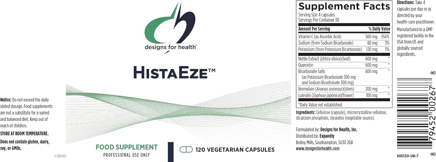 Designs for Health HistaEze - Quercetin with Stinging Nettle Extract