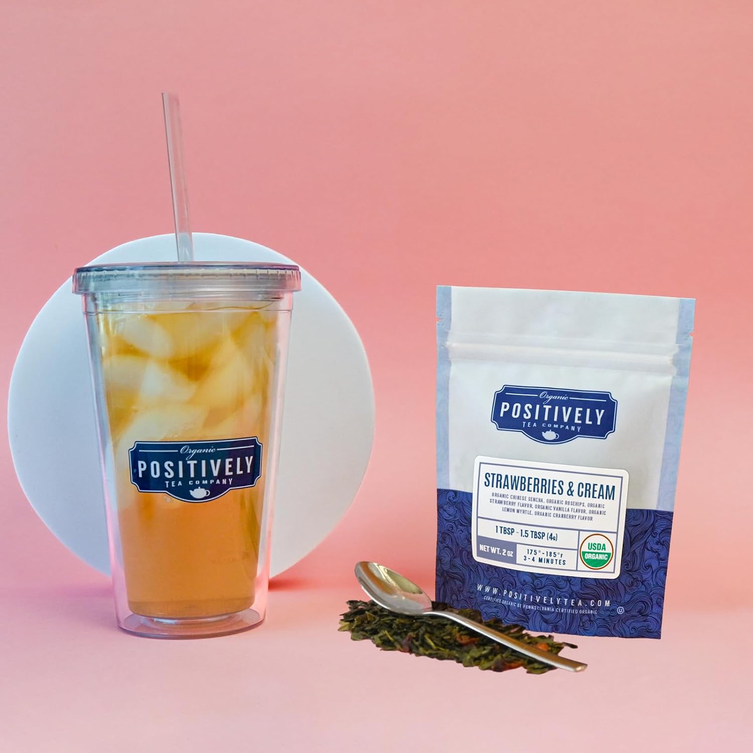 Organic Positively Tea Company, Pinhead Gunpowder Green Tea, Loose Leaf, 16 Ounce