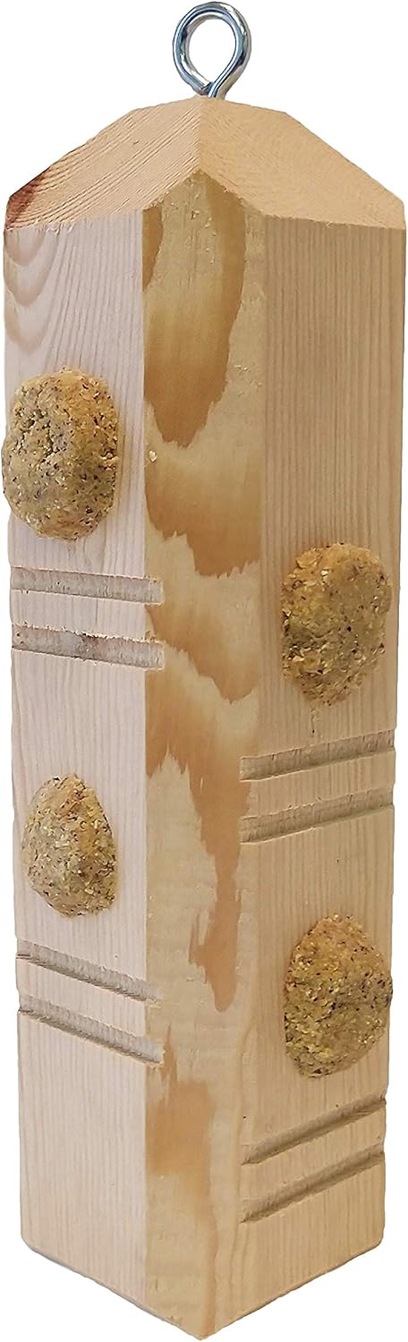 Wildlife Sciences Suet Plugs 48 Pack, Case of 12 Individually Wrapped 12 oz 4 Packs (Peanut Blend)