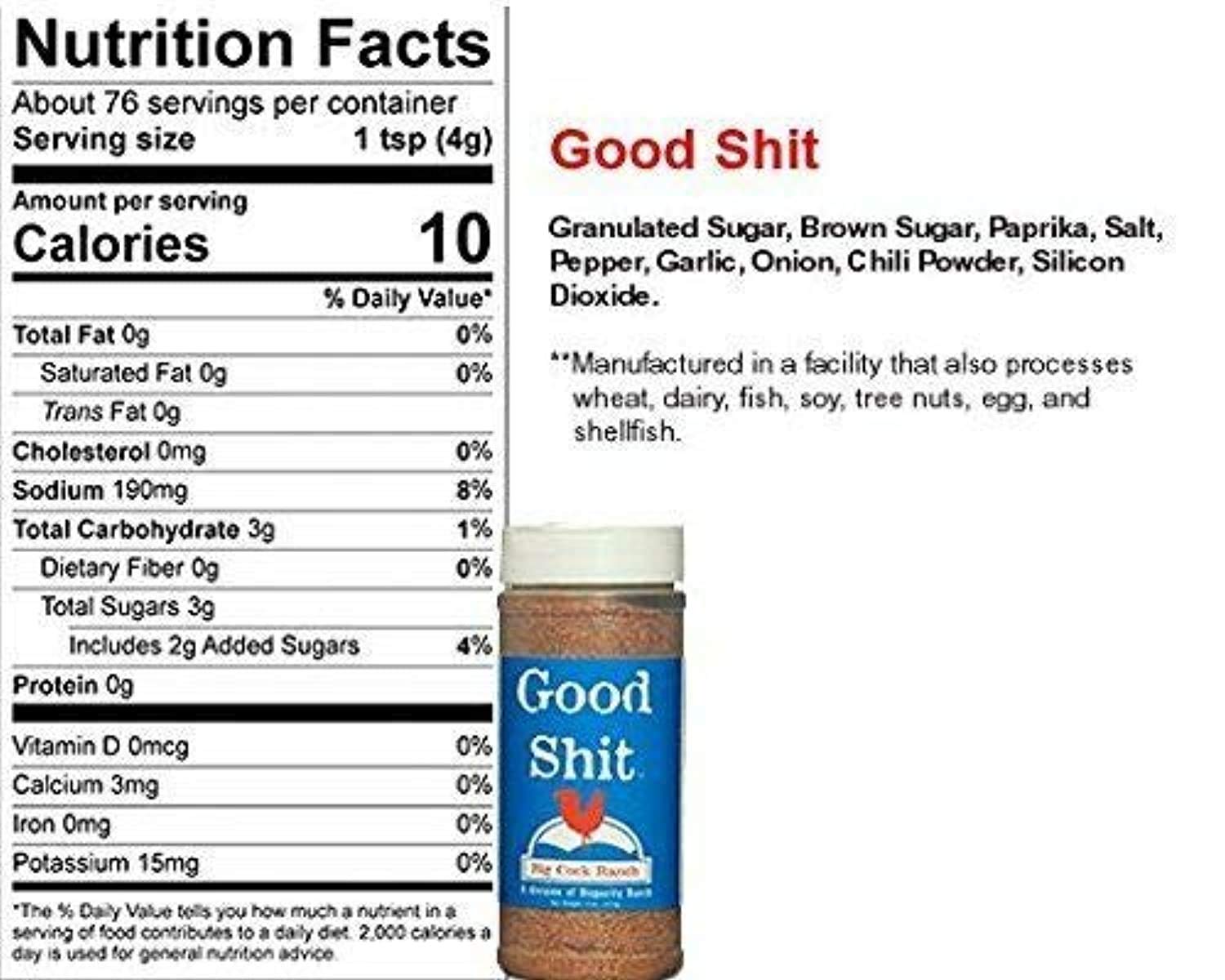 Big Cock Ranch All-Purpose Premium Seasoning Special Shit, Bull Shit, and Good Shit